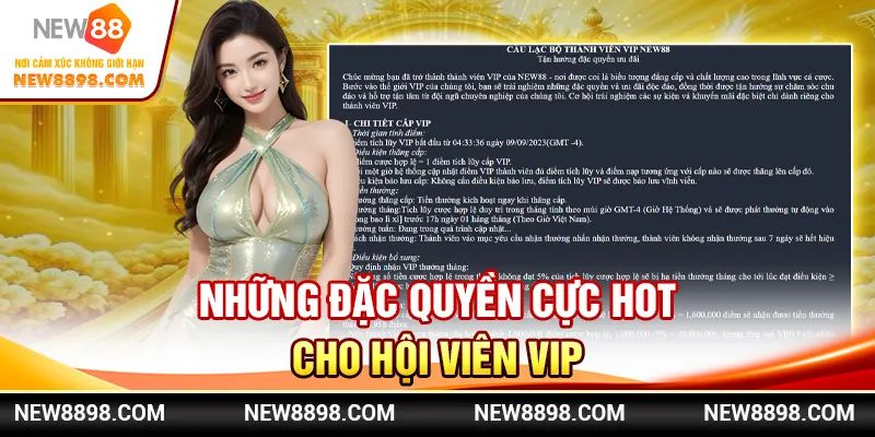 Những đặc quyền cực hot cho hội viên VIP